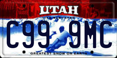UT license plate C999MC