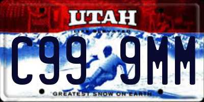UT license plate C999MM