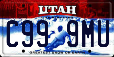 UT license plate C999MU