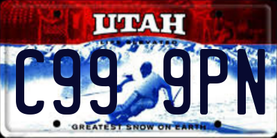 UT license plate C999PN