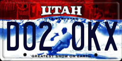 UT license plate D020KX
