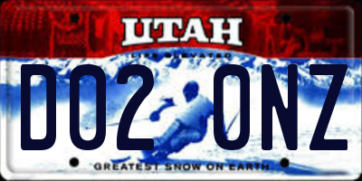 UT license plate D020NZ