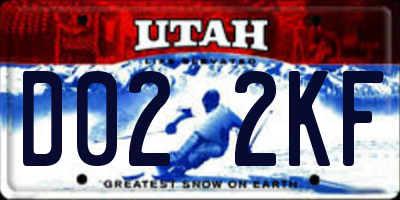 UT license plate D022KF