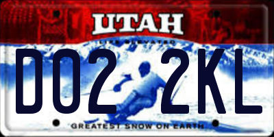 UT license plate D022KL