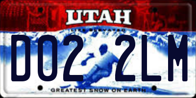 UT license plate D022LM