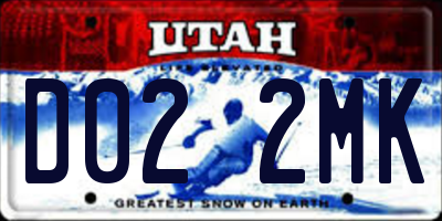 UT license plate D022MK