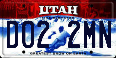 UT license plate D022MN