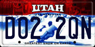UT license plate D022QN