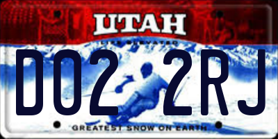 UT license plate D022RJ