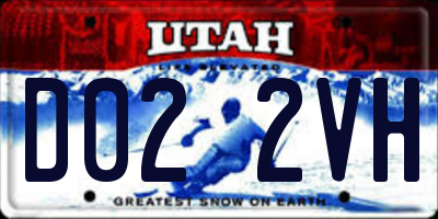 UT license plate D022VH