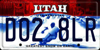 UT license plate D028LR