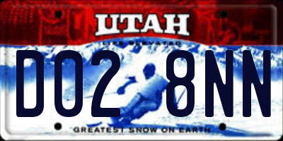 UT license plate D028NN