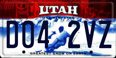 UT license plate D042VZ