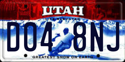 UT license plate D048NJ