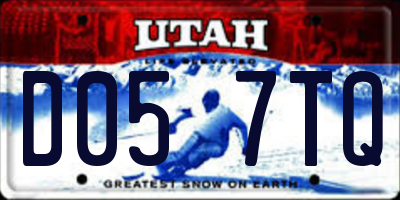 UT license plate D057TQ