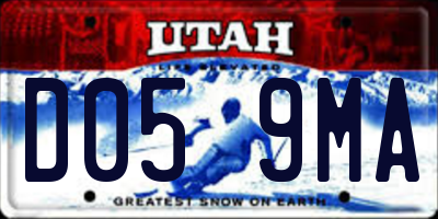 UT license plate D059MA