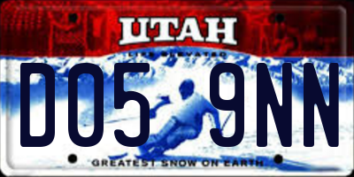 UT license plate D059NN