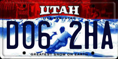 UT license plate D062HA