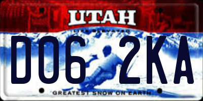 UT license plate D062KA