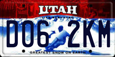 UT license plate D062KM