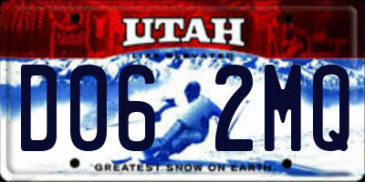 UT license plate D062MQ