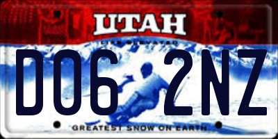 UT license plate D062NZ