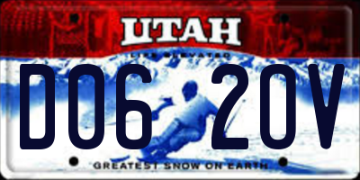 UT license plate D062OV