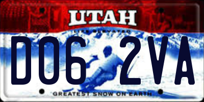 UT license plate D062VA