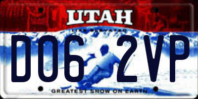 UT license plate D062VP