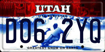UT license plate D062YQ