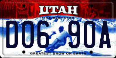 UT license plate D069OA
