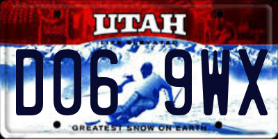 UT license plate D069WX