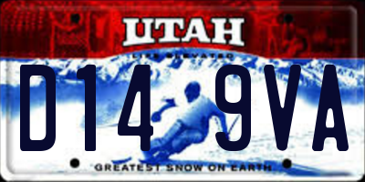 UT license plate D149VA