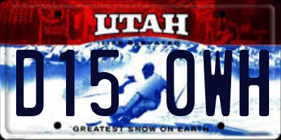 UT license plate D150WH