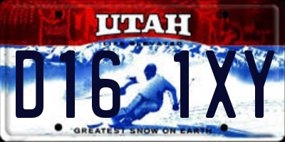 UT license plate D161XY