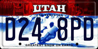 UT license plate D248PD