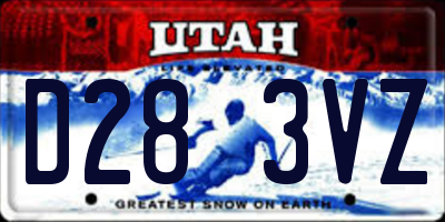 UT license plate D283VZ