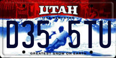 UT license plate D355TU