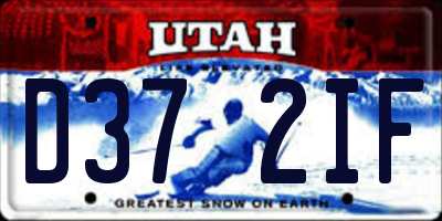 UT license plate D372IF