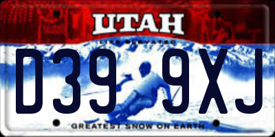 UT license plate D399XJ