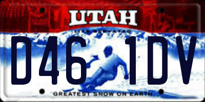 UT license plate D461DV