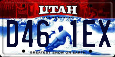 UT license plate D461EX