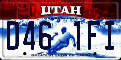UT license plate D461FI