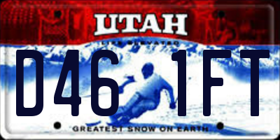 UT license plate D461FT