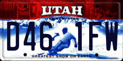 UT license plate D461FW