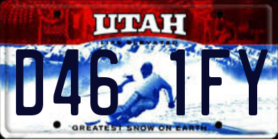 UT license plate D461FY