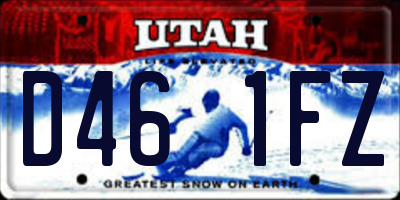 UT license plate D461FZ