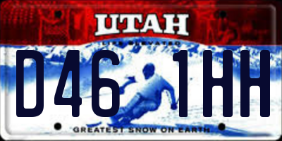 UT license plate D461HH