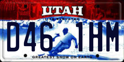 UT license plate D461HM