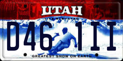 UT license plate D461II